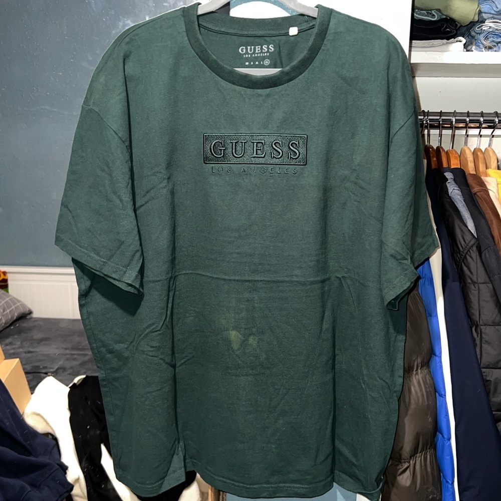 Guess Green Embroidered Tee
